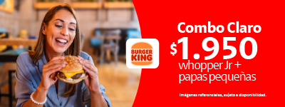 Burger King — Combo por $1.950